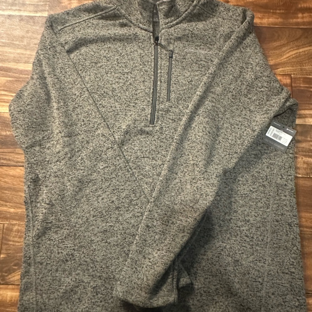 Eddie Bauer 1/4 zip up men’s large tall  gray